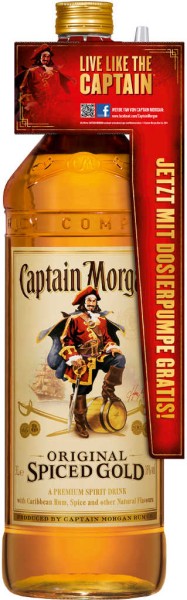 Captain Morgan Spiced Gold 3 Liter mit Pumpe