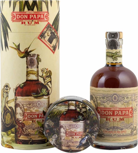 Don Papa Rum 0,7 Liter im Geschenkset