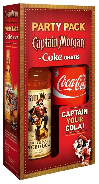 Captain Morgan Spiced Gold & Cola Partypack