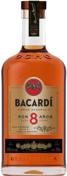 Bacardi Rum 8 Jahre 0,7 Liter