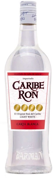 Caribe Ron Carta Blanca Rum 1l