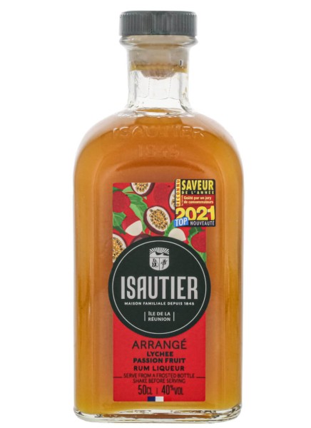 Isautier Arrange Lychee Passion Fruit Rum Likör 0,5 Liter