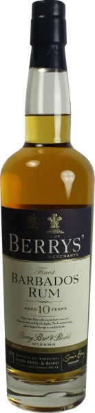 Berry&#039;s Own Finest Barbados Rum 10 Jahre 0,7L