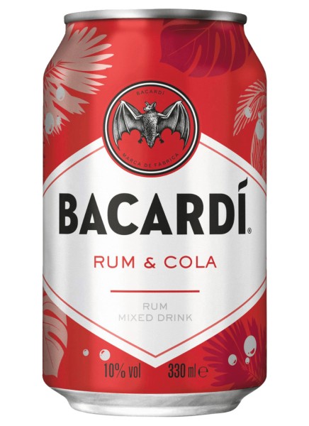 Bacardi &amp; Cola Longdrink 0,25 Liter Dose