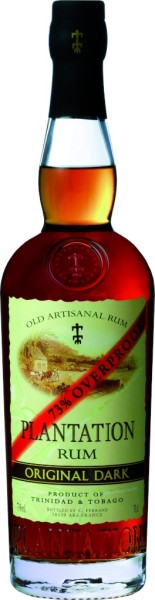 Plantation Trinidad &amp; Tobago Original Dark Overproof Rum 0,7 Liter