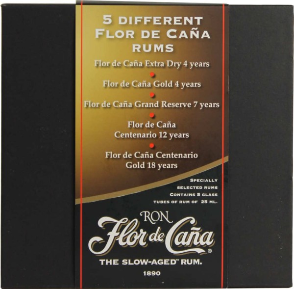 Flor de Cana Rum Collection Set 5x5cl