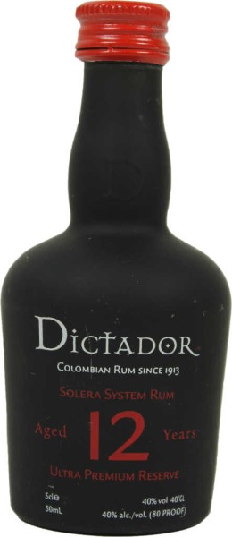 Dictador Solera Premium Reserve 12yrs. -Mini- 5cl