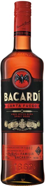 Bacardi Carta Fuego Red Spiced 0,7l